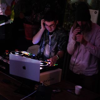 DJing during the party